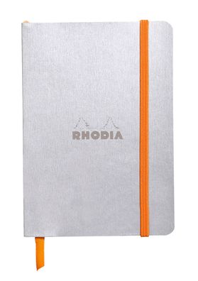 Rhodia Notizbuch A6 lin 72Bl silber