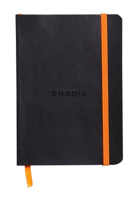 Rhodia Flex Nbuch A6 lin 72Bl schwarz