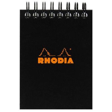 Rhodia Notizblock A7 Doppel kar 80Bl schw