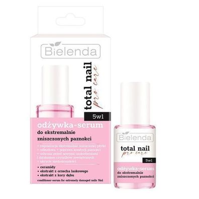 Bielenda Total Nail Pro-Care 5-in-1 Serum fuer extrem geschaedigte Naegel, 10ml