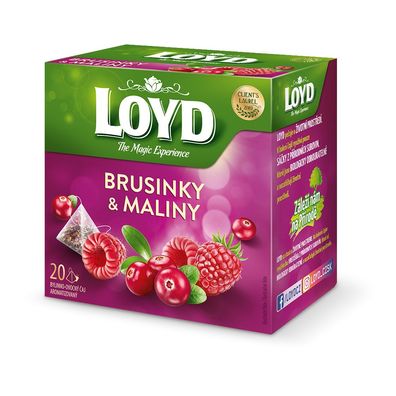 Loyd Cranberries und Himbeeren 20 Teebeutel