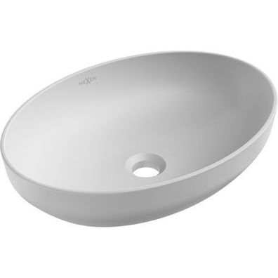 Mexen Cornelia Aufsatzwaschbecken 50 x 36 cm, Platin matt - 21885063