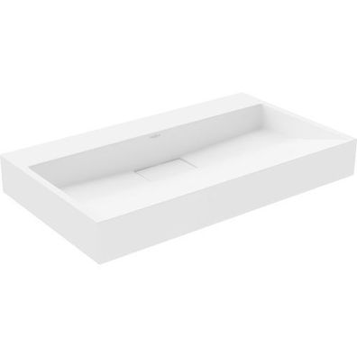 Mexen Ava Aufsatzwaschbecken aus konglomerat ohne Öffnung 80 x 46 cm, Weiß - 23018000