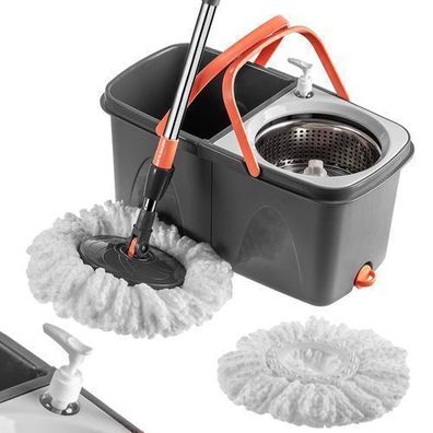 KADAX Drehbarer Bodenwischer mit Auswringfunktion, Reinigungsmopp