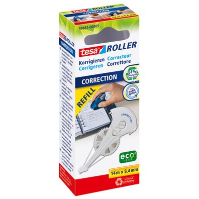tesa® Roller Korrigieren ecoLogo® Nachfüllkassette, HFB, 14m x 8,4mm