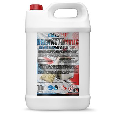 Brennspiritus Farblos 5L Reiniger Entfetter Haushalt Werkstatt Anzünder GiDeli
