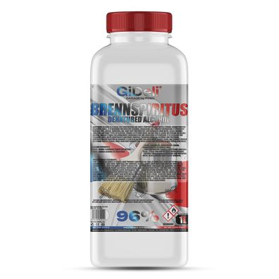 Brennspiritus Farblos 1L Reiniger Entfetter Haushalt Werkstatt Anzünder GiDeli