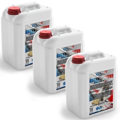 Brennspiritus Farblos 30L Reiniger Entfetter Haushalt Werkstatt Anzünder GiDeli