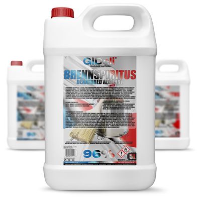Brennspiritus Farblos 15L Reiniger Entfetter Haushalt Werkstatt Anzünder GiDeli