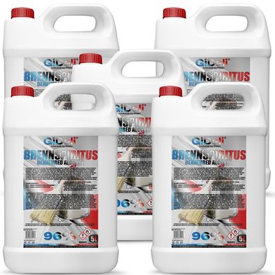 Brennspiritus Farblos 25L Reiniger Entfetter Haushalt Werkstatt Anzünder GiDeli