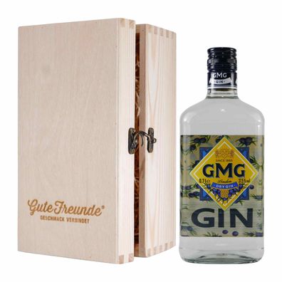 GMG London Dry Gin mit Geschenk-Holzkiste