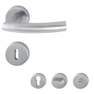 Hoppe Trondheim Drückergarnitur Wechselgarnitur Rosette Edelstahl matt