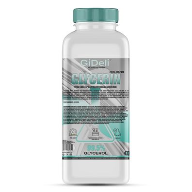 Glycerin VG 1L 99,5% Pharmaqualität E422 Kosmetik Haushalt pflanzlich GiDeli