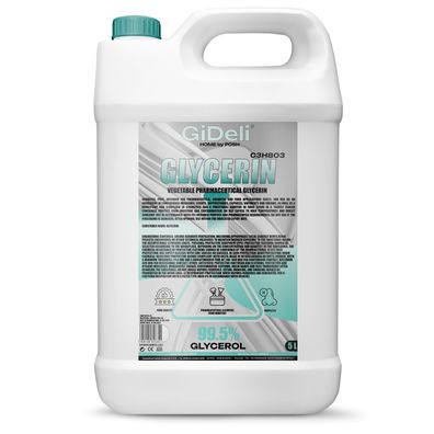 Glycerin VG 5L 99,5% Pharmaqualität E422 pflanzlich Kosmetik Haushalt GiDeli