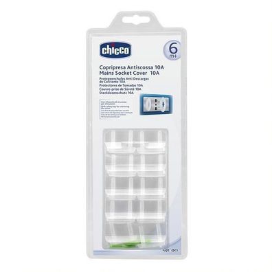 Chicco Steckdosensicherung 10A, 6 Monate+, 10 Stück