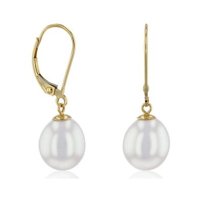 Luna-Pearls - 311.1922 - Ohrringe - 750 Gelbgold - Süßwasser-Zuchtperle