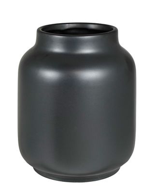 Kaheku Vase Bova metallic schwarz 18 Ø 24,5h 7833039013
