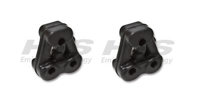 2x HJS Auspuff Gummi 83 13 3260 83133260 für Smart 451
