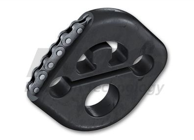 HJS Schalldämpfer Halter Auspuff Gummi 83 13 2494 für Mercedes R107 SL verstärkt