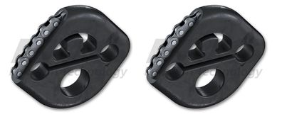 2x HJS Schalldämpfer Auspuff Gummi 83 13 2494 für Mercedes R107 SL verstärkt