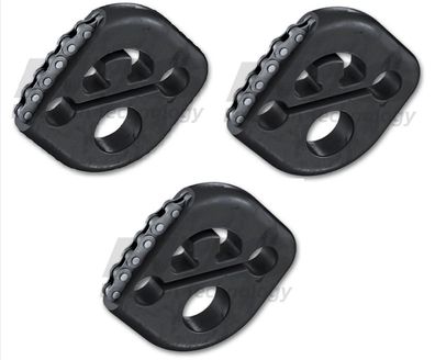 3x HJS Schalldämpfer Auspuff Gummi 83 13 2494 für Mercedes R107 SL verstärkt