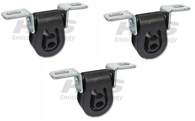 3x HJS Auspuffgummi Gummimetallelement für VW Golf Polo Passat für Audi