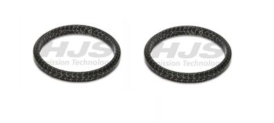2x HJS Dichtring für BMW Reparaturrohr Flexrohr Katalysator 83 12 3262