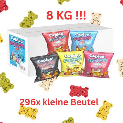 Fruchtgummi Mix 8 Kg einzeln verpackte Beutel | tolles Giveaway oder Geschenk