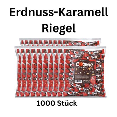 1000 Erdnuss Karamell Riegel Großpackung Karneval Wurfmaterial