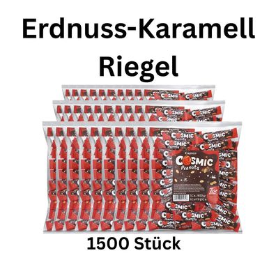 1500 Erdnuss Karamell Riegel Wurfmaterial Großpackung Kamelle Fasching