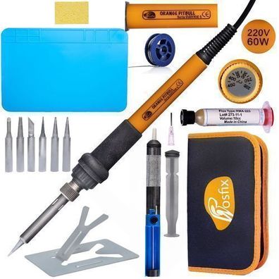 Rosfix Set Lötkolben OP60W Electric S – 60W, 200–450°C, 14-teilig