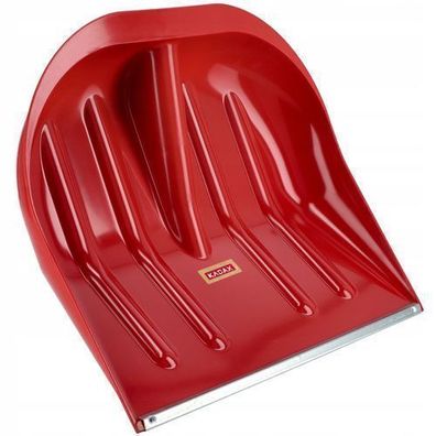 KADAX Schneeschieber, 44,5 x 38,5 cm, Schneeschaufel ohne Stiel, 1, Rot