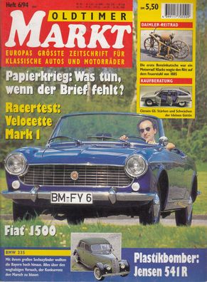 Oldtimer Markt 6/1994, Fiat 1500, Jensen, Citroen GS, BMW 335, Velocette