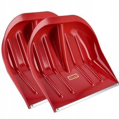 KADAX Schneeschieber, 44,5 X 38,5 cm, Schneeschaufel ohne Stiel, Schneeräumer