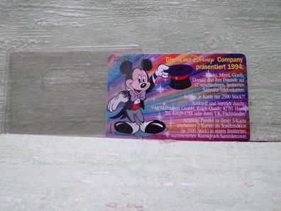 Telefonkarte Walt Disney 1994 Telekom 12 DM mit Hülle Micky Maus