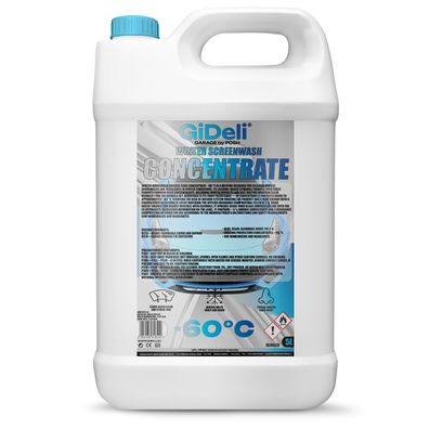 Scheibenfrostschutz Konzentrat -60°C 5L Winter Wischwasser Reiniger Auto GiDeli