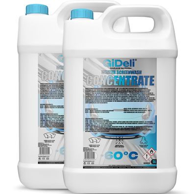 Scheibenfrostschutz Konzentrat -60°C 10L Winter Wischwasser Reiniger Auto GiDeli