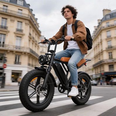 20" Fatbike 250W 48V 15,6Ah e-Bike Dual Hydraulikdämpfer eFatbike