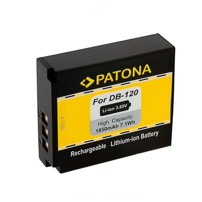 PATONA Kamera-/Camcorder-Akku für Ricoh DB-120 1850mAh für GR IV