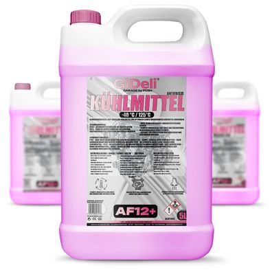 Kühlerfrostschutz Rot 15L AF12+ Kühlmittel -40°C Auto Gebrauchsfertig GiDeli