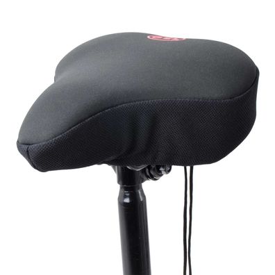 Satteldecke Gel Tour Reflexstreifen breiter Fahrradsattel schwarz Fahrradzubehör