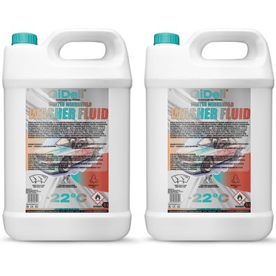 Scheibenfrostschutz -22°C 10L Winter Wischwasser Auto Gebrauchsfertig GiDeli