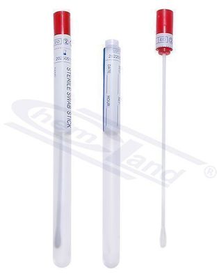 Tupfer im PP-Rohr, PS-Stick, Viskosetupfer, steril, Packung mit 100 Stück