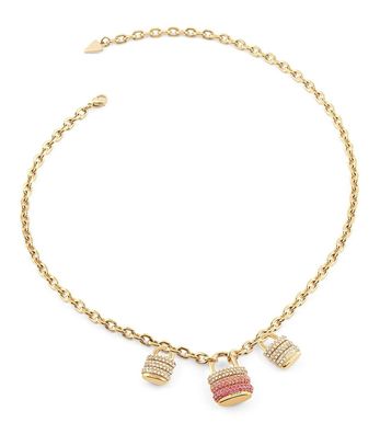 Guess Schmuck Damen-Kette Pavée Schloss Goldfarben JUBN05403JWYGPKT/U