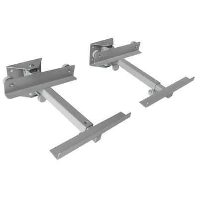 2 Stück Lautsprecher Boxen Halterung schwenkbar neigbar bis 15 kg silbergrau