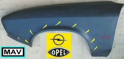 NEU + Kotflügel > Opel Manta A ( Berlinetta .2 / CR / L ] - (9.73-8.75) 1101080 MF