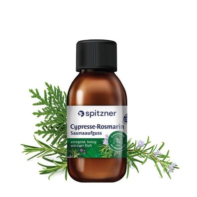 Spitzner Saunaaufguss Cypresse-Rosmarin 125 ml Wellness Sauna Aufguss Wellnessaufgus