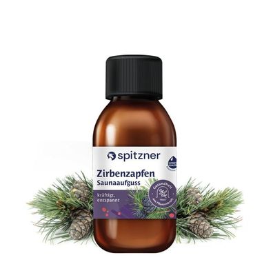Spitzner Saunaaufguss Zirbenzapfen 125 ml Hydro Sauna Aufguss Gesundheitsaufguss