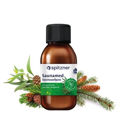 Spitzner Saunaaufguss Saunamed 125 ml Hydro Sauna Aufguss Gesundheitsaufguss