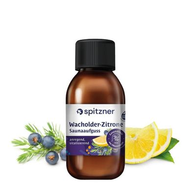 Spitzner Saunaaufguss Wacholder-Zitrone 125 ml Wellness Sauna Aufguss Wellnessaufgus